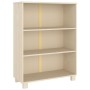 HAMAR solid pine wood bookshelf in honey brown color, 85x35x112 cm. by vidaXL, Bookcases and shelves - Ref: Foro24-340484, Pr...