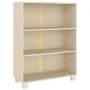 HAMAR solid pine wood bookshelf in honey brown color, 85x35x112 cm. by vidaXL, Bookcases and shelves - Ref: Foro24-340484, Pr...
