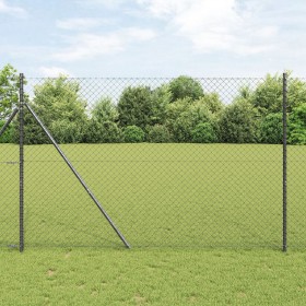 Valla de Cadena Gris 1.6x25 m de Acero