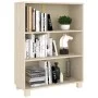 HAMAR solid pine wood bookshelf in honey brown color, 85x35x112 cm. by vidaXL, Bookcases and shelves - Ref: Foro24-340484, Pr...