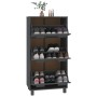 HAMAR shoe rack solid dark gray pine wood 59.5x35x117 cm by vidaXL, Shoe racks and shoe organizers - Ref: Foro24-340514, Pric...