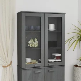 HAMAR top sideboard solid pine dark gray 85x35x100 cm by vidaXL, Sideboards - Ref: Foro24-340506, Price: 141,76 €, Discount: %
