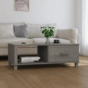 HAMAR Couchtisch aus massivem hellgrauem Kiefernholz 100x55x35 cm von vidaXL, Couchtisch - Ref: Foro24-340455, Preis: 87,59 €...