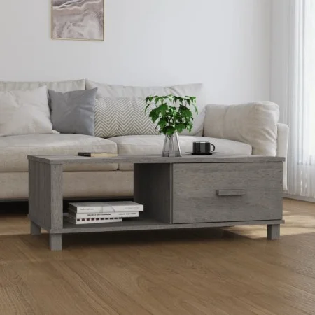 HAMAR coffee table solid light gray pine wood 100x55x35 cm by vidaXL, Coffee table - Ref: Foro24-340455, Price: 87,59 €, Disc...