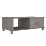 HAMAR coffee table solid light gray pine wood 100x55x35 cm by vidaXL, Coffee table - Ref: Foro24-340455, Price: 88,69 €, Disc...