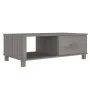 HAMAR coffee table solid light gray pine wood 100x55x35 cm by vidaXL, Coffee table - Ref: Foro24-340455, Price: 87,59 €, Disc...