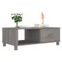 HAMAR coffee table solid light gray pine wood 100x55x35 cm by vidaXL, Coffee table - Ref: Foro24-340455, Price: 87,59 €, Disc...