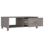 HAMAR coffee table solid light gray pine wood 100x55x35 cm by vidaXL, Coffee table - Ref: Foro24-340455, Price: 88,69 €, Disc...