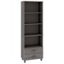HAMAR Sideboard aus massivem hellgrauem Kiefernholz 60x35x180 cm von vidaXL, Sideboards - Ref: Foro24-340491, Preis: 133,45 €...