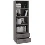 Aparador HAMAR madera maciza de pino gris claro 60x35x180 cm de vidaXL, Aparadores - Ref: Foro24-340491, Precio: 131,79 €, De...
