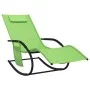 Rocking lounger 2 units in steel and green textilene by vidaXL, Loungers - Ref: Foro24-318139, Price: 143,78 €, Discount: %