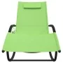 Rocking lounger 2 units in steel and green textilene by vidaXL, Loungers - Ref: Foro24-318139, Price: 143,78 €, Discount: %