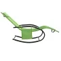 Rocking lounger 2 units in steel and green textilene by vidaXL, Loungers - Ref: Foro24-318139, Price: 143,78 €, Discount: %