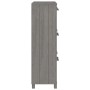 Shoemaker HAMAR solid light gray pine wood 59.5x35x117 cm by vidaXL, Shoe racks and shoe organizers - Ref: Foro24-340515, Pri...
