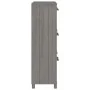 Shoemaker HAMAR solid light gray pine wood 59.5x35x117 cm by vidaXL, Shoe racks and shoe organizers - Ref: Foro24-340515, Pri...