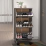 Shoemaker HAMAR solid light gray pine wood 59.5x35x117 cm by vidaXL, Shoe racks and shoe organizers - Ref: Foro24-340515, Pri...