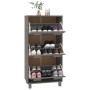 Shoemaker HAMAR solid light gray pine wood 59.5x35x117 cm by vidaXL, Shoe racks and shoe organizers - Ref: Foro24-340515, Pri...