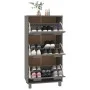 Shoemaker HAMAR solid light gray pine wood 59.5x35x117 cm by vidaXL, Shoe racks and shoe organizers - Ref: Foro24-340515, Pri...