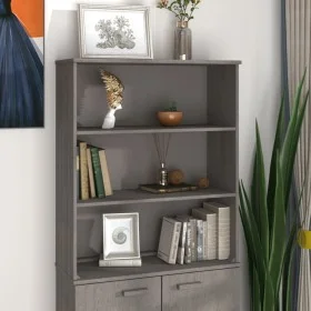 HAMAR top sideboard solid pine light gray 85x35x100 cm by vidaXL, Sideboards - Ref: Foro24-340511, Price: 91,55 €, Discount: %