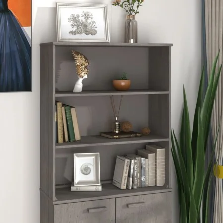 HAMAR top sideboard solid pine light gray 85x35x100 cm by vidaXL, Sideboards - Ref: Foro24-340511, Price: 91,55 €, Discount: %