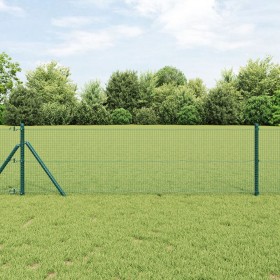 Valla de Alambre Soldado Verde 0.4x10 m Acero by , fence panels - Ref: Foro24-42005020, Price: 17,96 €, Discount: %