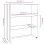 HAMAR Top-Sideboard aus massiver Kiefer, hellgrau, 85 x 35 x 100 cm von vidaXL, Sideboards - Ref: Foro24-340511, Preis: 92,99...