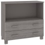 Sideboard HAMAR Massivholz Kiefer hellgrau 85x35x80 cm von vidaXL, Sideboards - Ref: Foro24-340499, Preis: 92,99 €, Rabatt: %