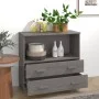 Sideboard HAMAR Massivholz Kiefer hellgrau 85x35x80 cm von vidaXL, Sideboards - Ref: Foro24-340499, Preis: 91,81 €, Rabatt: %