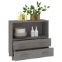 Sideboard HAMAR Massivholz Kiefer hellgrau 85x35x80 cm von vidaXL, Sideboards - Ref: Foro24-340499, Preis: 91,81 €, Rabatt: %
