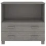 Sideboard HAMAR Massivholz Kiefer hellgrau 85x35x80 cm von vidaXL, Sideboards - Ref: Foro24-340499, Preis: 91,81 €, Rabatt: %