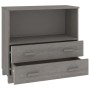 Sideboard HAMAR Massivholz Kiefer hellgrau 85x35x80 cm von vidaXL, Sideboards - Ref: Foro24-340499, Preis: 92,99 €, Rabatt: %