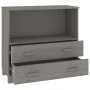 Sideboard HAMAR Massivholz Kiefer hellgrau 85x35x80 cm von vidaXL, Sideboards - Ref: Foro24-340499, Preis: 91,81 €, Rabatt: %