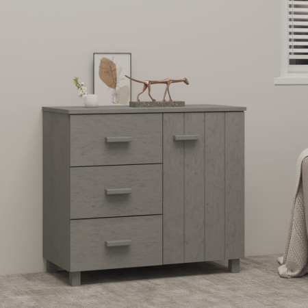 Sideboard HAMAR Massivholz Kiefer hellgrau 90x40x80 cm von vidaXL, Sideboards - Ref: Foro24-340431, Preis: 127,80 €, Rabatt: %