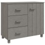 Sideboard HAMAR Massivholz Kiefer hellgrau 90x40x80 cm von vidaXL, Sideboards - Ref: Foro24-340431, Preis: 127,80 €, Rabatt: %