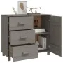HAMAR sideboard made of solid light gray pine wood 90x40x80 cm by vidaXL, Sideboards - Ref: Foro24-340431, Price: 125,88 €, D...