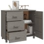 Sideboard HAMAR Massivholz Kiefer hellgrau 90x40x80 cm von vidaXL, Sideboards - Ref: Foro24-340431, Preis: 127,80 €, Rabatt: %
