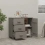 HAMAR sideboard made of solid light gray pine wood 90x40x80 cm by vidaXL, Sideboards - Ref: Foro24-340431, Price: 125,88 €, D...