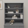 HAMAR top sideboard solid pine dark gray 90x30x100 cm by vidaXL, Sideboards - Ref: Foro24-340434, Price: 109,07 €, Discount: %