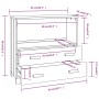 HAMAR Sideboard aus massivem weißem Kiefernholz 85x35x80 cm von vidaXL, Sideboards - Ref: Foro24-340497, Preis: 93,53 €, Raba...