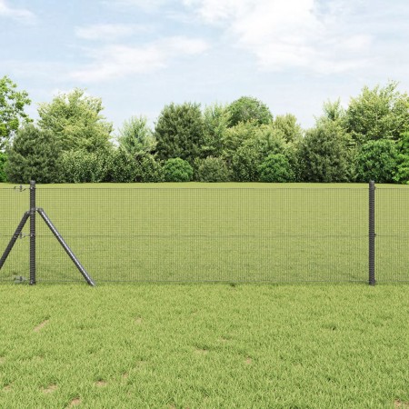 Cerco de Alambre Soldado Gris 0.6x10 m de Acero | Foro24.es | Tu tienda online para hogar, jardín y más Foro24.es