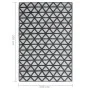 Black PP outdoor rug 140x200 cm by vidaXL, Outdoor protectors - Ref: Foro24-317007, Price: 35,99 €, Discount: %