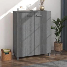 Schuhregal HAMAR aus massiver dunkelgrauer Kiefer 85x40x108 cm. von vidaXL, Schuhregale und Schuhorganisatoren - Ref: Foro24-...