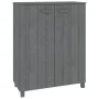 Zapatero HAMAR madera maciza pino gris oscuro 85x40x108 cm de vidaXL, Zapateros y organizadores de calzado - Ref: Foro24-3405...