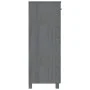 Zapatero HAMAR madera maciza pino gris oscuro 85x40x108 cm de vidaXL, Zapateros y organizadores de calzado - Ref: Foro24-3405...