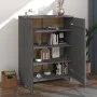 Zapatero HAMAR madera maciza pino gris oscuro 85x40x108 cm de vidaXL, Zapateros y organizadores de calzado - Ref: Foro24-3405...