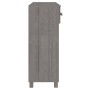 HAMAR solid pine wood console table light gray 90x35x90 cm by vidaXL, Side tables - Ref: Foro24-340467, Price: 103,37 €, Disc...