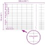 Cerca de Campo 1.6x10 m Acero Galvanizado | Foro24.es | Tu tienda online para hogar, jardín y más Foro24.es