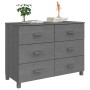 HAMAR sideboard made of solid dark gray pine wood 113x40x80 cm by vidaXL, Sideboards - Ref: Foro24-340450, Price: 178,39 €, D...