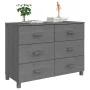 HAMAR Sideboard Massivholz Kiefer dunkelgrau 113x40x80 cm von vidaXL, Sideboards - Ref: Foro24-340450, Preis: 175,55 €, Rabat...
