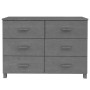 HAMAR sideboard made of solid dark gray pine wood 113x40x80 cm by vidaXL, Sideboards - Ref: Foro24-340450, Price: 178,39 €, D...